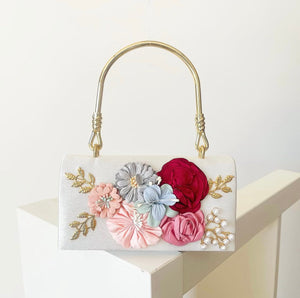White Roselle Clutch